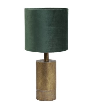 Karwei Table lamp green velvet