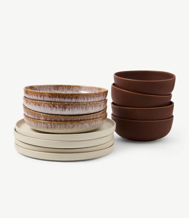 Made Servies natural 12-delig