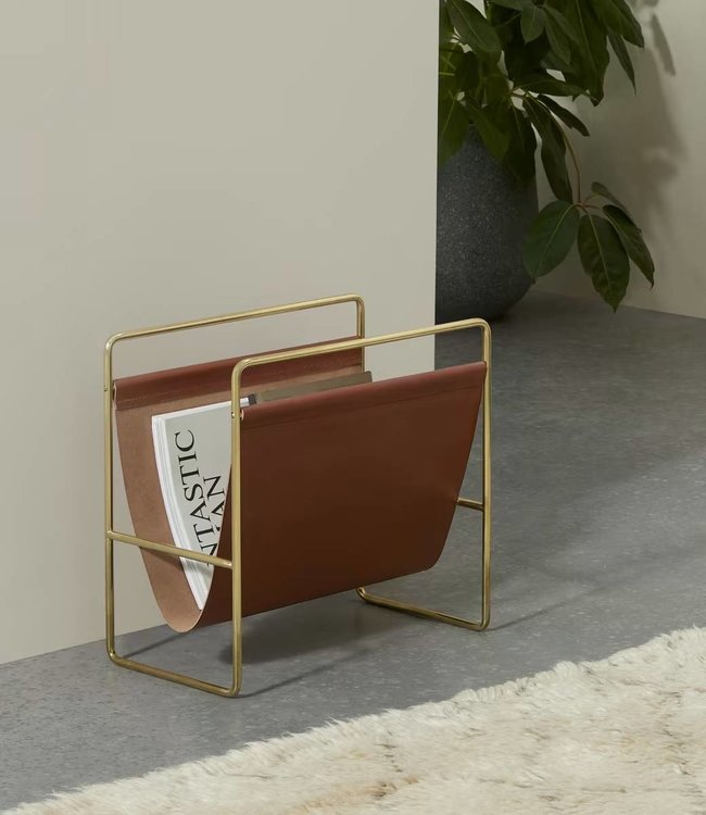Made Leather magazine rack