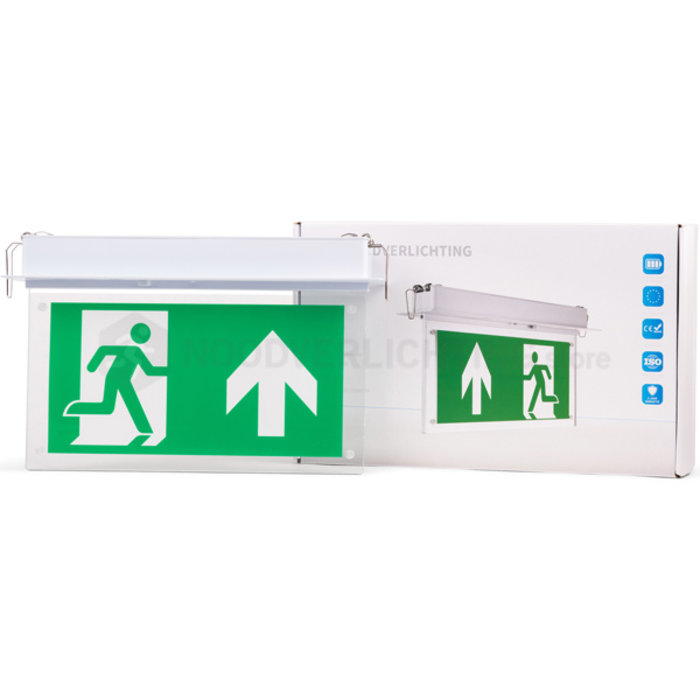LP4-2-20R1 - 2.5 watt noodverlichting LED inbouw incl. set pictogrammen en LiFePo4 accupack