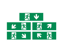 Pictogram stickers 300x100mm