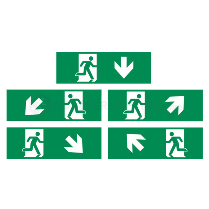 Pictogrammen - pictogram stickers 300x100mm