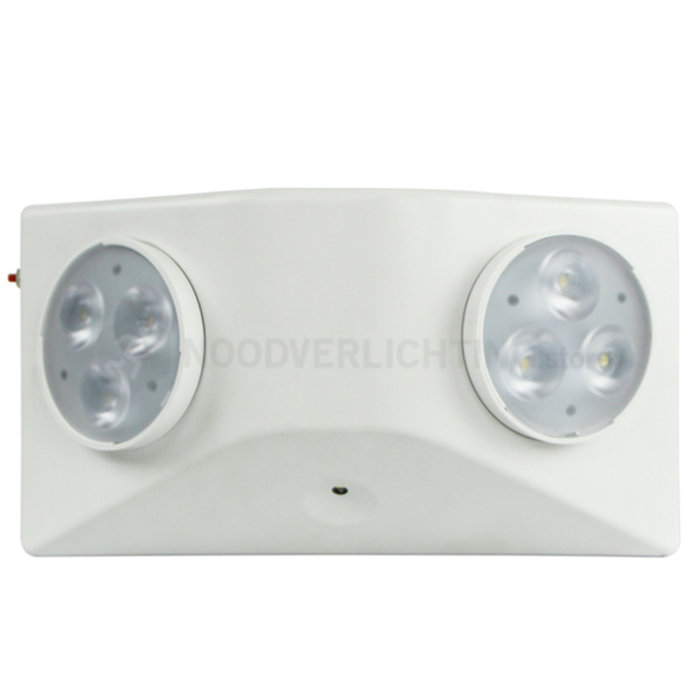 LP4-3-20SO2 - 3 watt Twinspot compact noodverlichting LED opbouw antipaniek incl. LiFePo4 accupack
