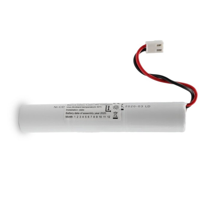 Accupack voor noodverlichting stick Ni-CD 3,6V 1500mAh met Blessing connector