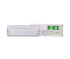 3 watt noodverlichting incl. LiFePO4 accu en set pictogrammen LP4-3-65S