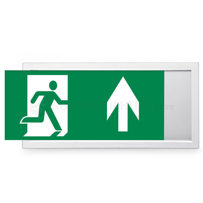 LP4-3-20S4 - 3 watt noodverlichting LED opbouw compact route&oriëntatieverlichting incl. set pictogrammen en LiFePo4 accupack