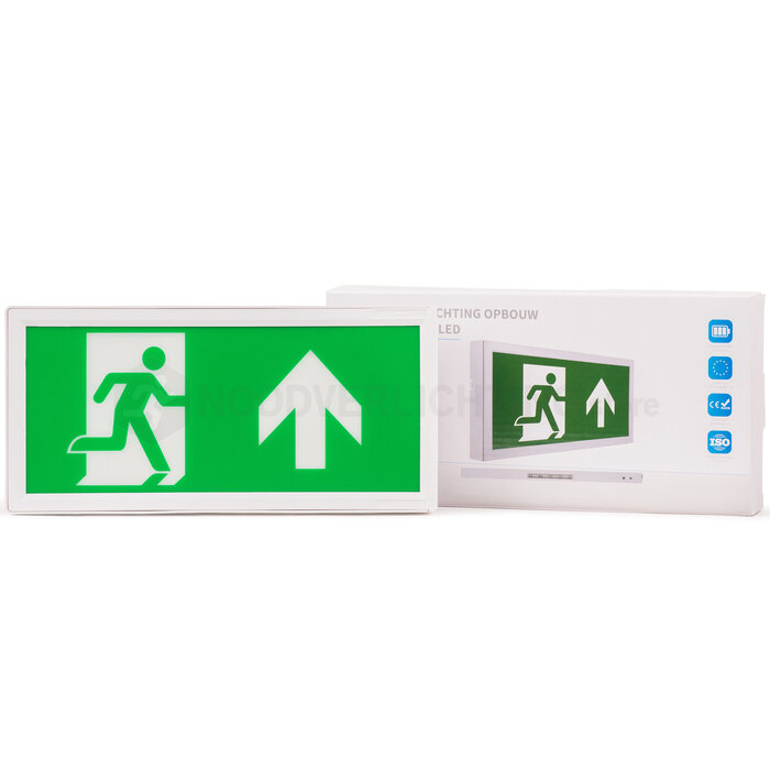 LP4-3-20S3 - 3 watt noodverlichting LED opbouw route&oriëntatieverlichting incl. set pictogrammen en LiFePo4 accupack