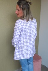 Pied de poule blazer lila