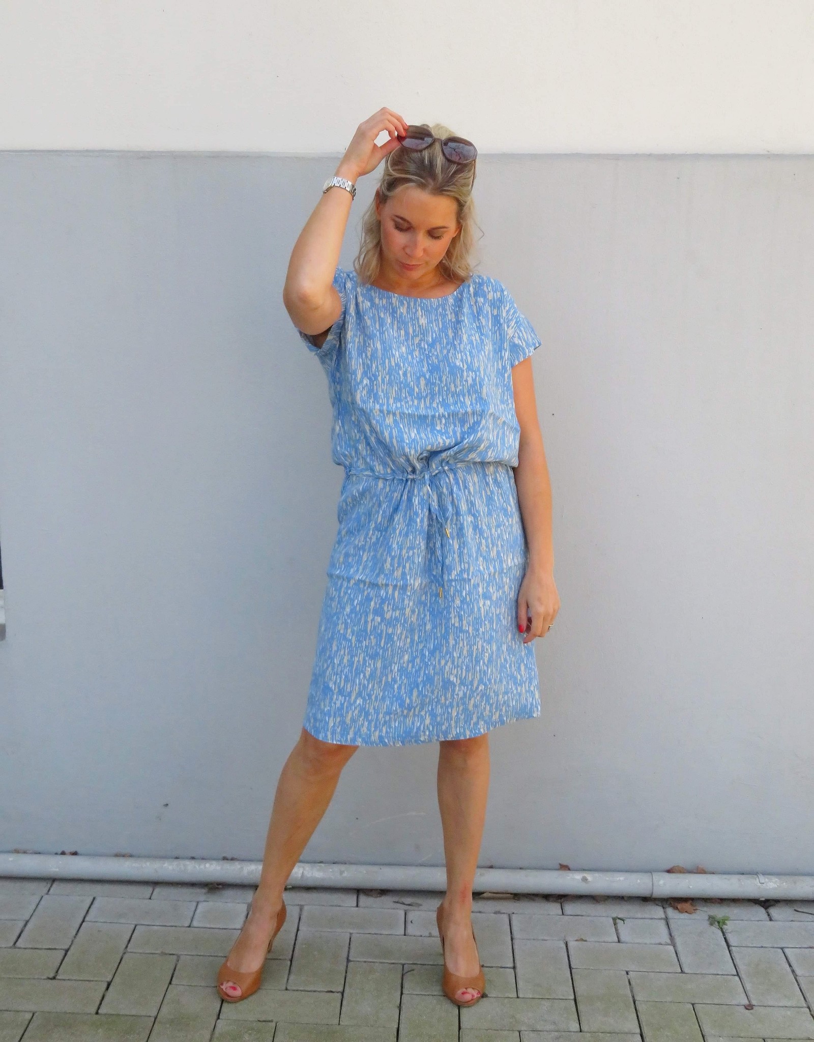 Soaked in luxury Lavada blue dress