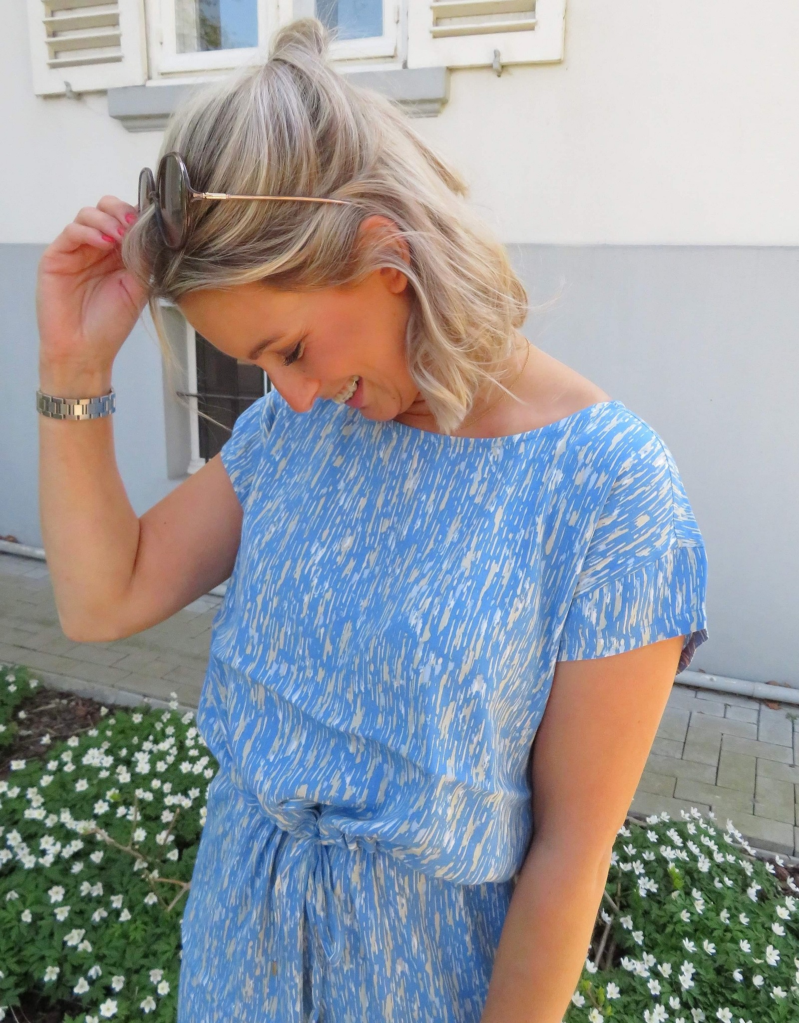 Soaked in luxury Lavada blue dress