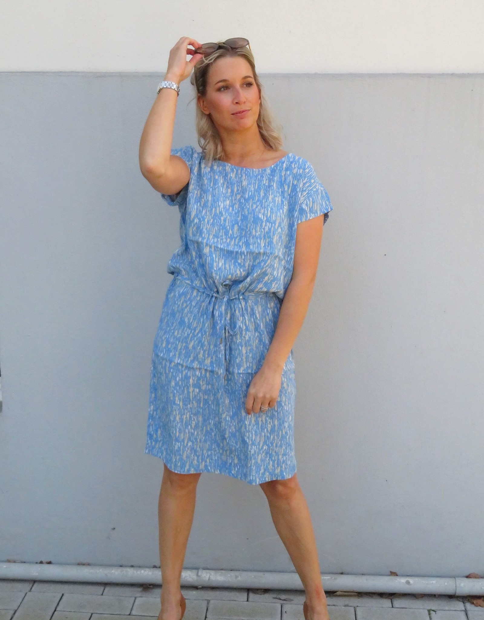 Soaked in luxury Lavada blue dress