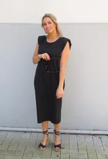 Black jersey dress