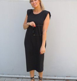 Black jersey dress