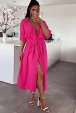 Schilo-jolie Tetra maxi dress pink