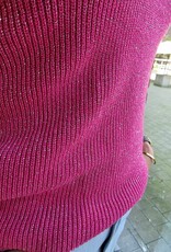 knit top Fushia