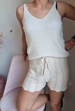 knit short gold/beige