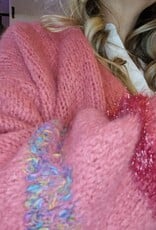 korte cardigan oud roze