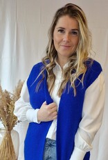 lange cardigan blauw