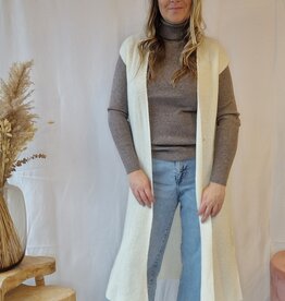 lange cardigan creme