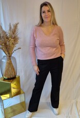 Basic V-Neck sweater Blush