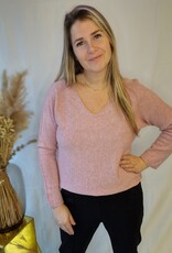 Basic V-Neck sweater Blush