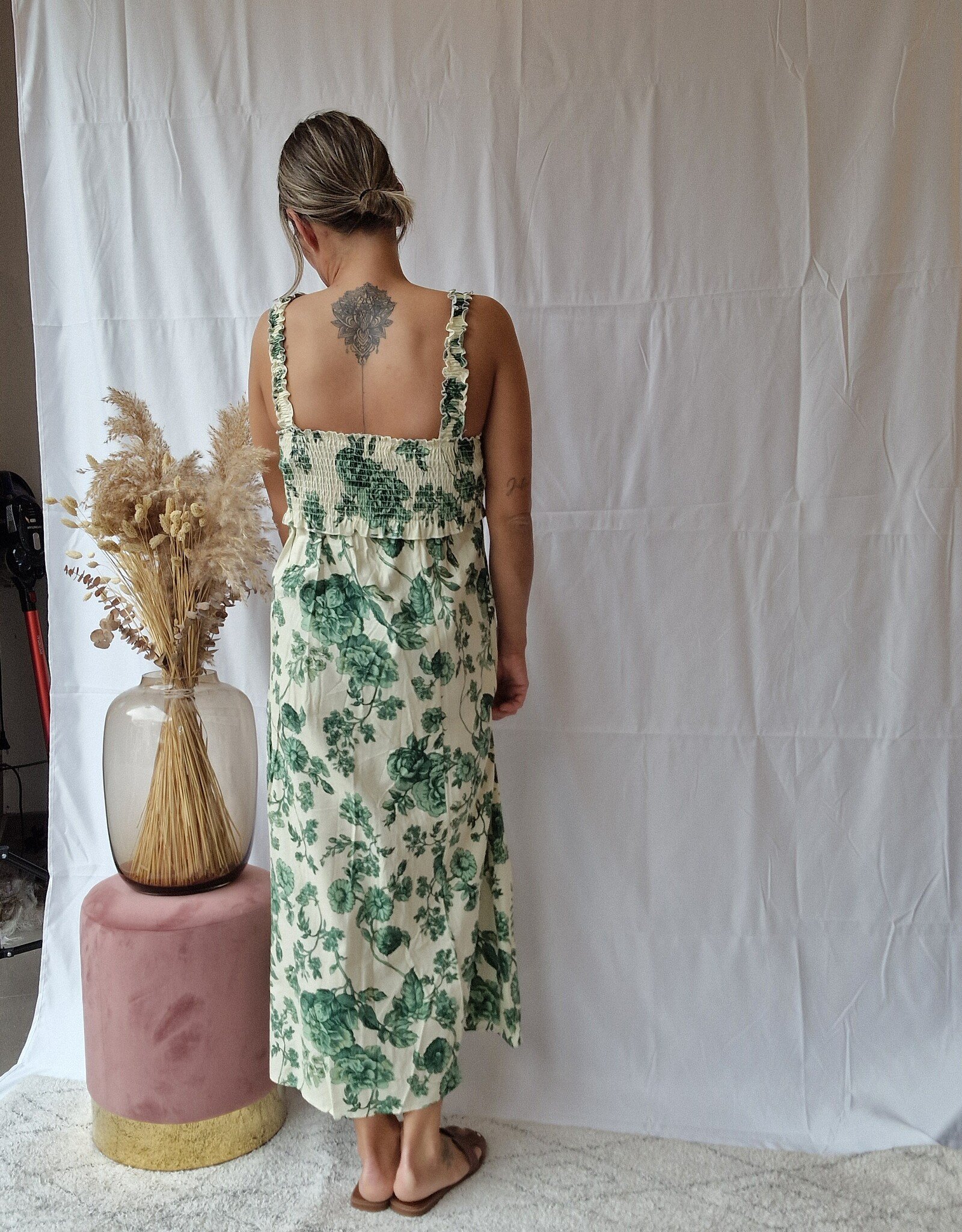 flower dress midi