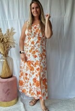 flower dress midi