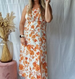 flower dress midi