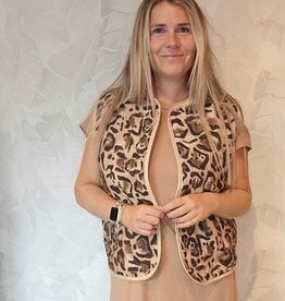 gilet leopard