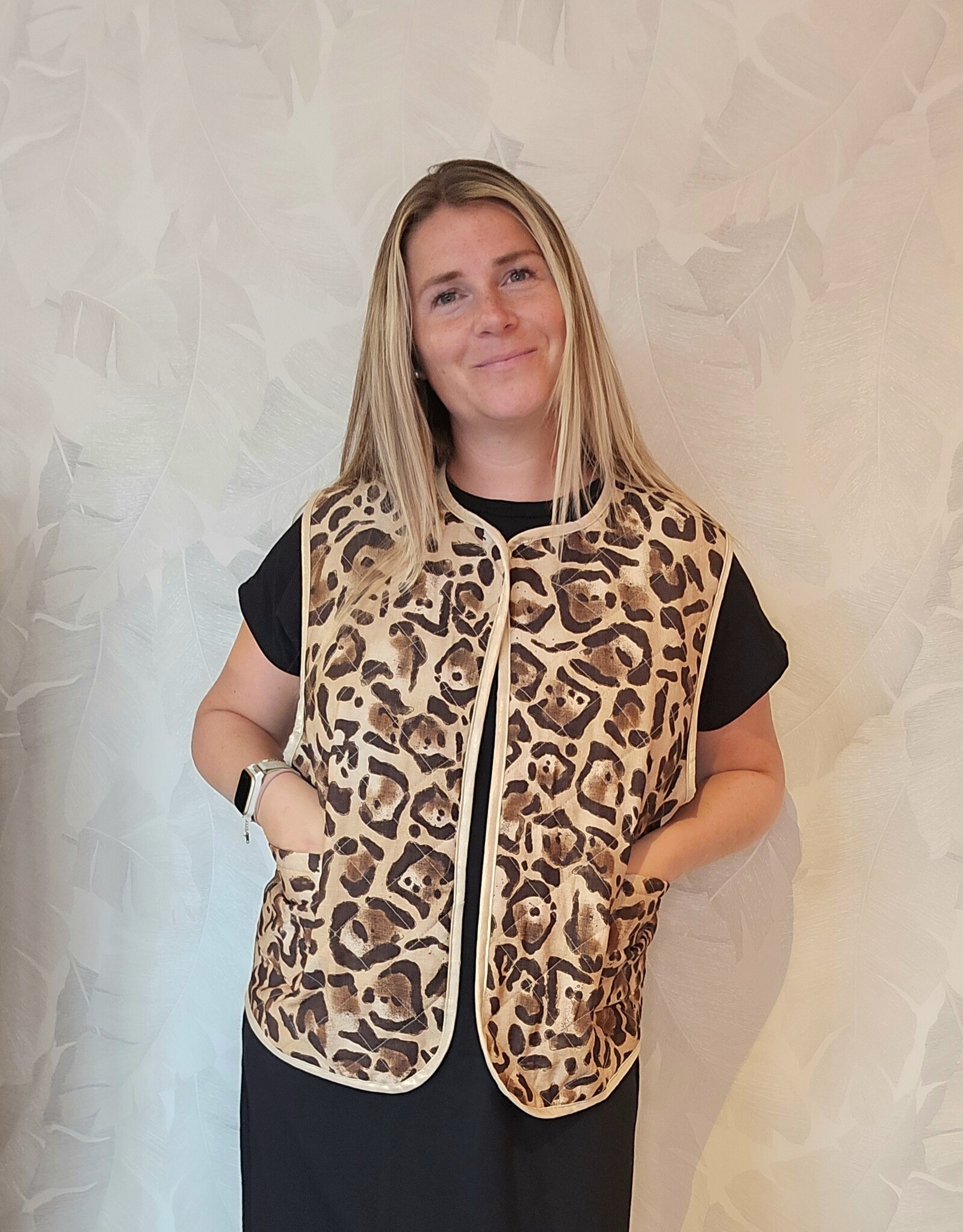 gilet leopard