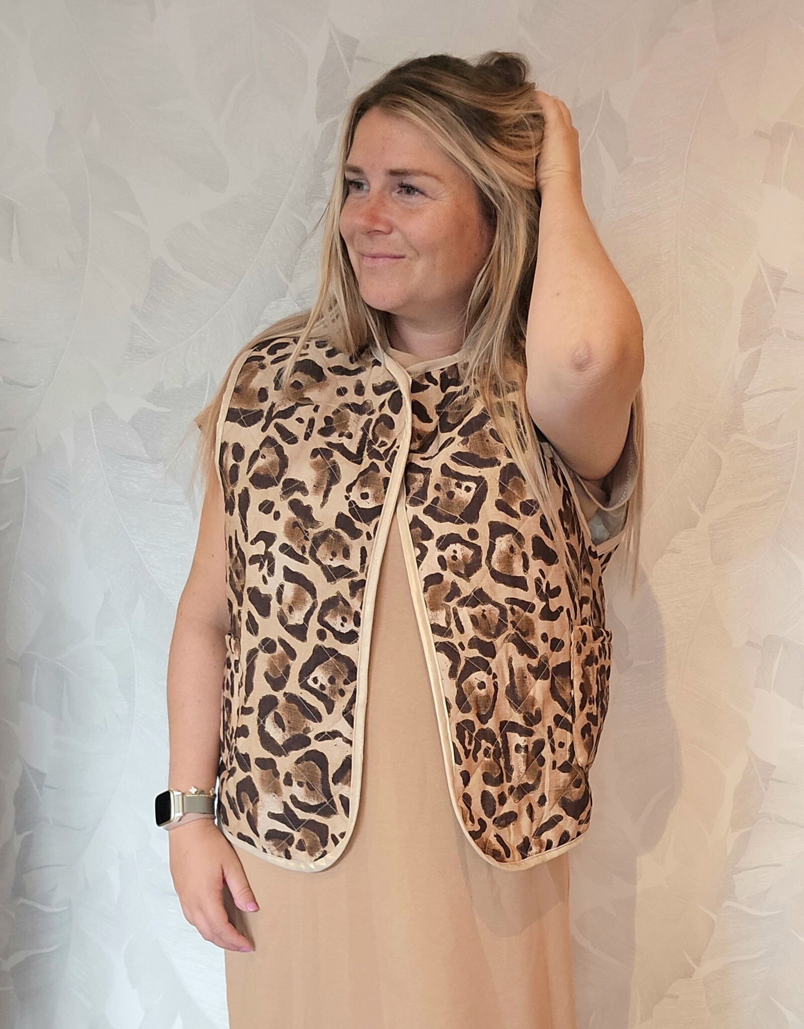 gilet leopard