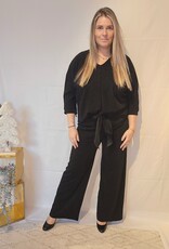 glitter broek zwart