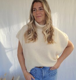 Turtleneck sweater - baby  Beige