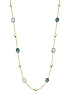 Gouden Haag Jewellery Geelgouden colier met edelstenen