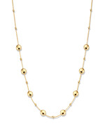 Gouden Haag Jewellery Geelgouden Collier met  Bolletjes