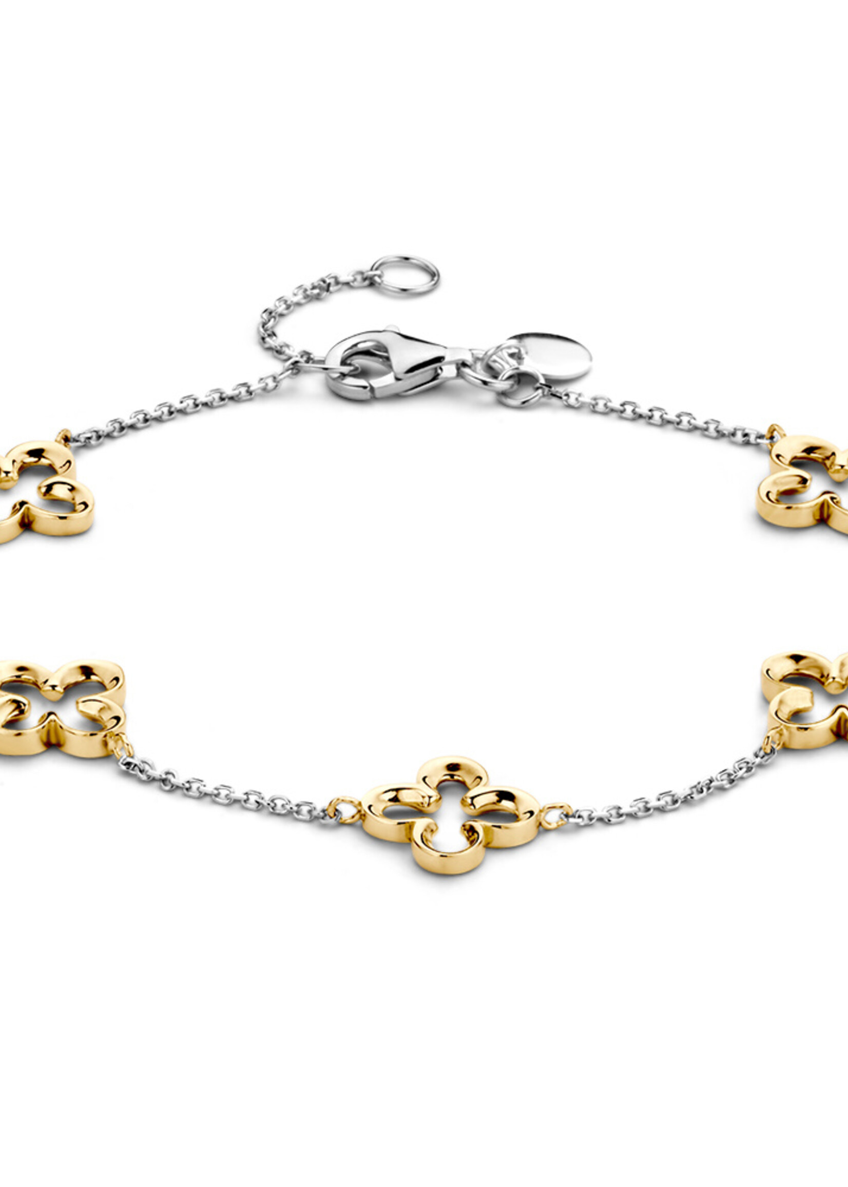 Gouden Haag Jewellery Armband Bicolor 14 karaat