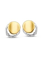 Gouden Haag Jewellery Ear stud bicolor zirconia
