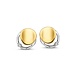 Gouden Haag Jewellery Ear stud bicolor zirconia