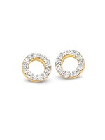 Gouden Haag Jewellery Oorsteker geelgoud zirkonia