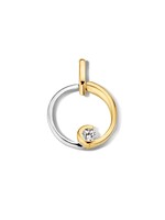 Gouden Haag Jewellery Pendant bicolor zirkonia