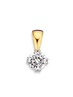 Gouden Haag Jewellery Hanger bicolor zirkonia