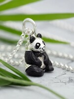 Lily Charmed Silver Panda Ketting