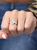 Lily Charmed Lily Charmed Zilver Leeuw Ring Maat N