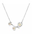 Lily Charmed Zilver Daisy Ketting
