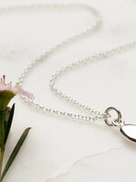Lily Charmed Silver Warm Heart Necklace