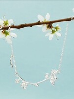 Lily Charmed Silver Blossom Ketting