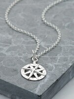 Lily Charmed Lily Charmed Silver Compass Necklace