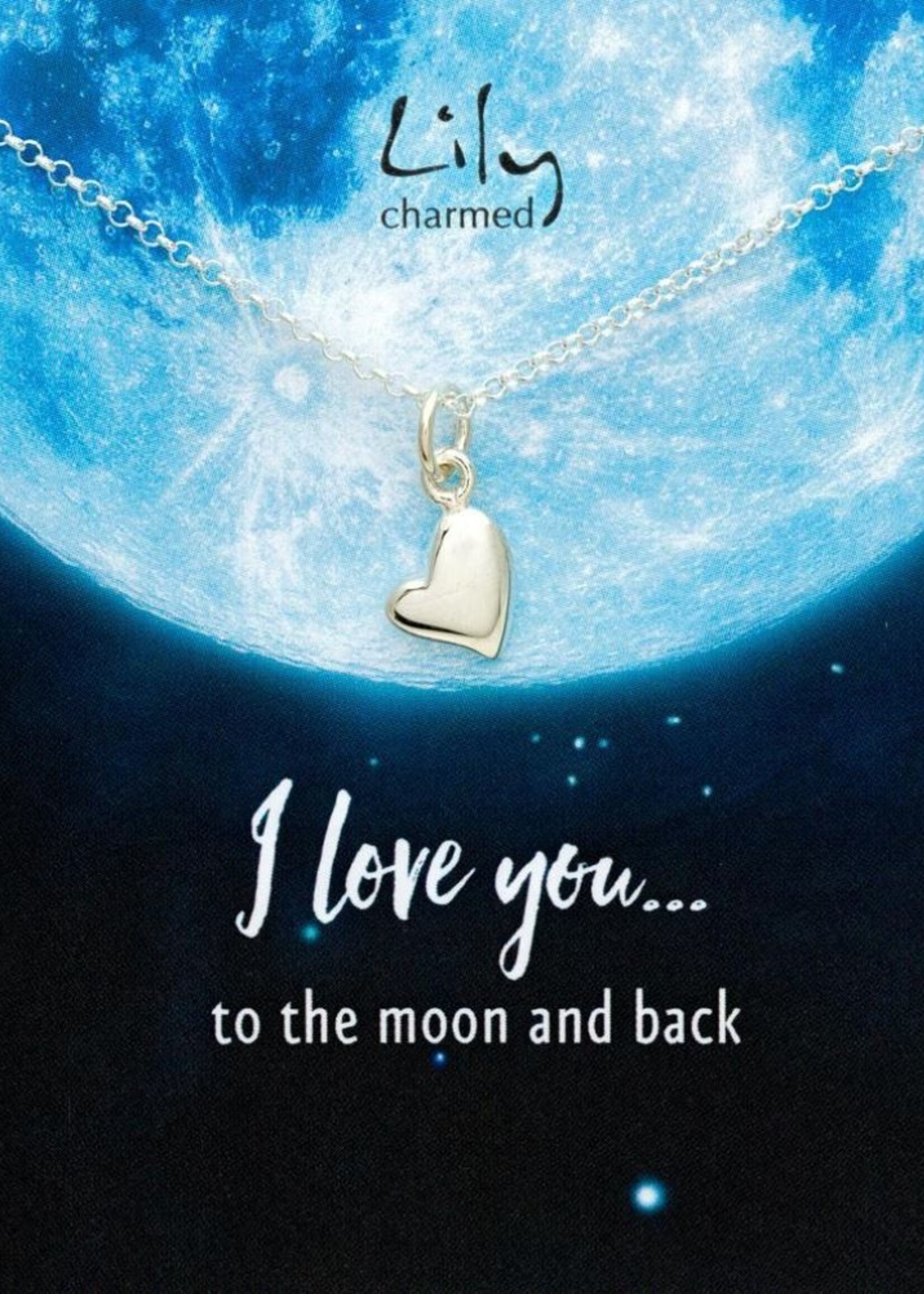 Lily Charmed Silver Warm Heart Necklace