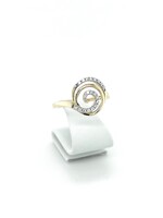Gouden Haag Jewellery Ring Geelgoud met Zirkonia