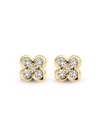 Gouden Haag Jewellery Geelgouden Oorstekers, 0.12 ct Diamant